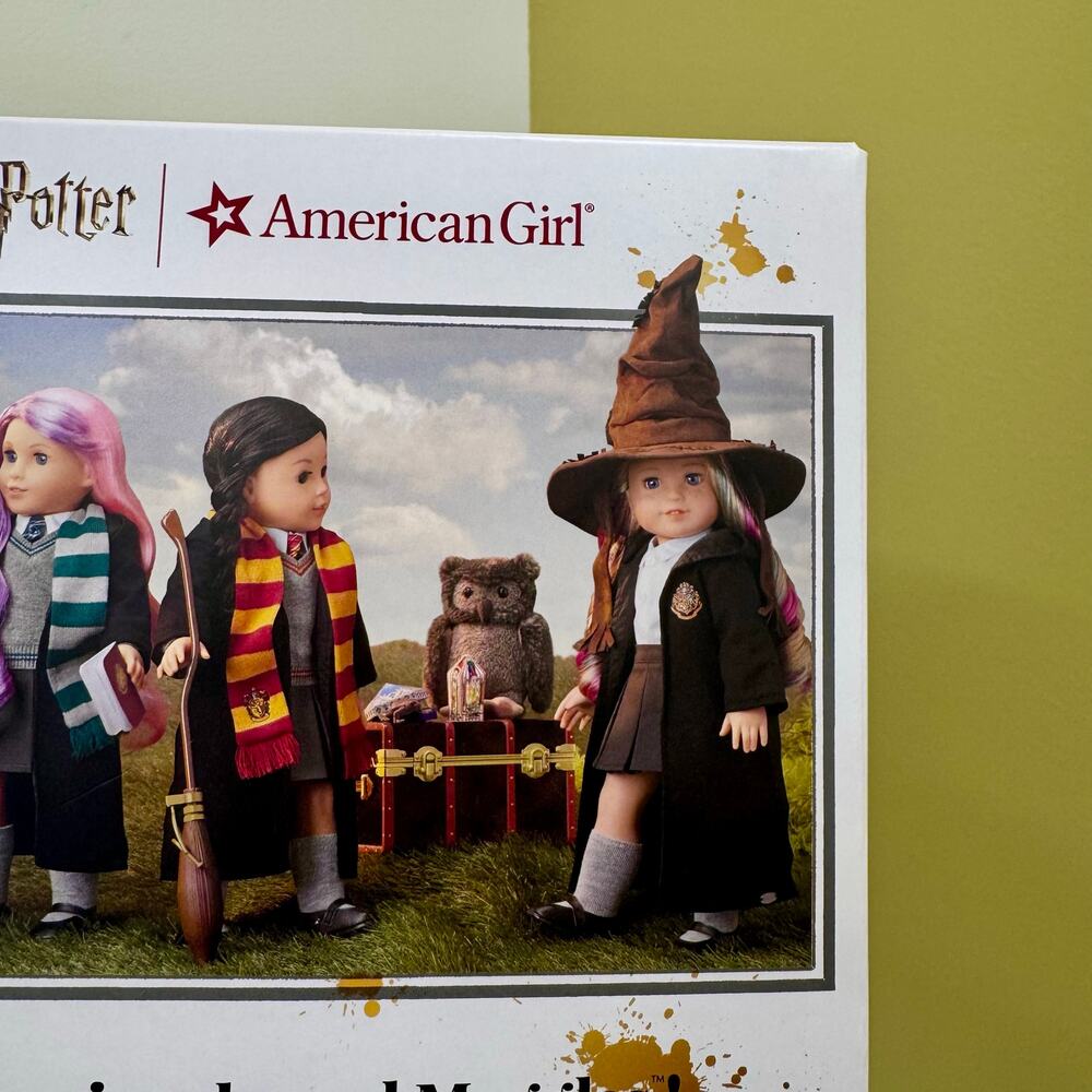 American Girl Harry Potter Wizard Sorting Hat & Broom Nimbus 2000 18-inch Dolls - Picture 6 of 15